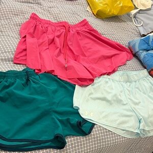 Women's Shorts - Pink, Teal, Light Blue